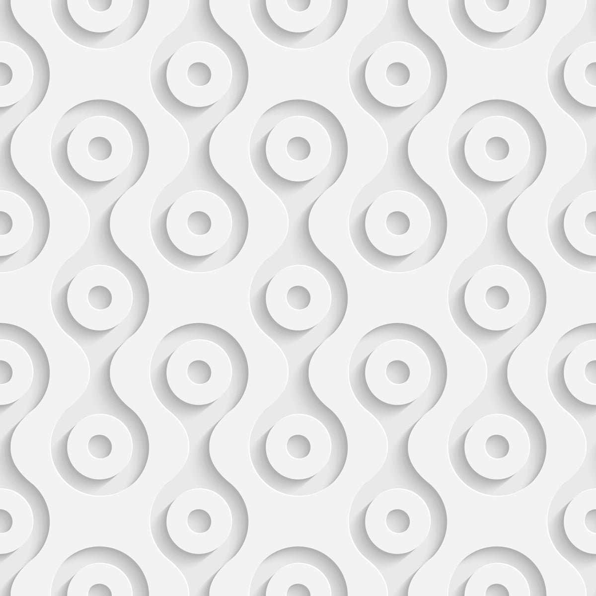 White geometric pattern on a white background