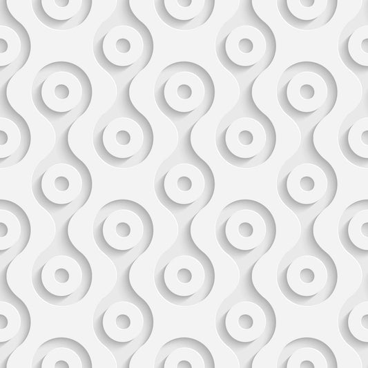 White geometric pattern on a white background