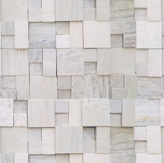 3d Grey Cladding Wallpaper