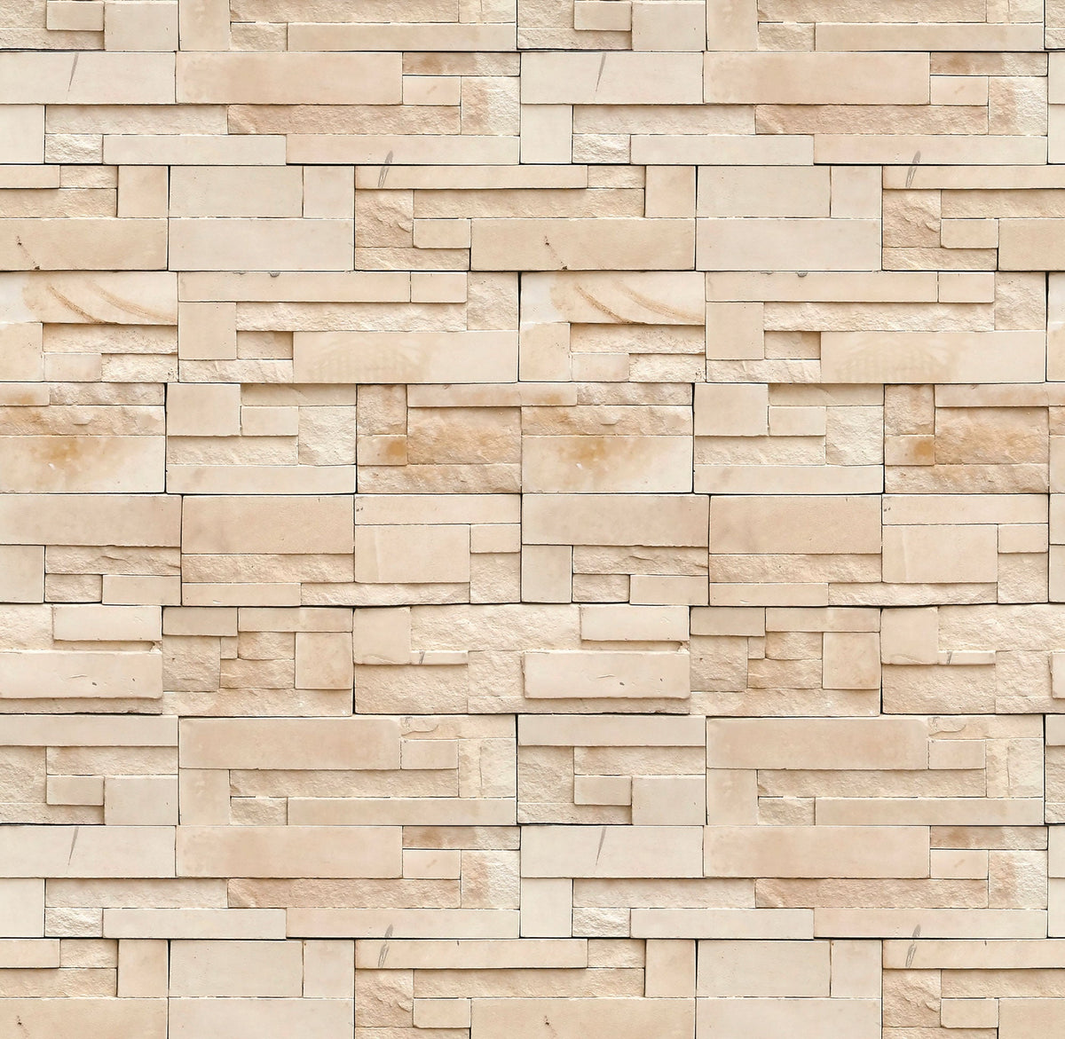 Beige Mosaic Wallpaper