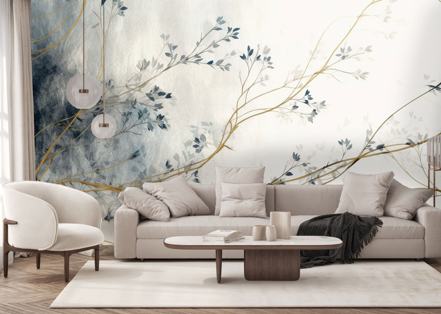 Blue Bloom Roco Mural