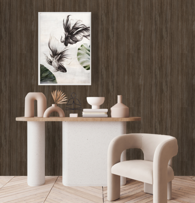 Textured Wood Planks Wallpaper