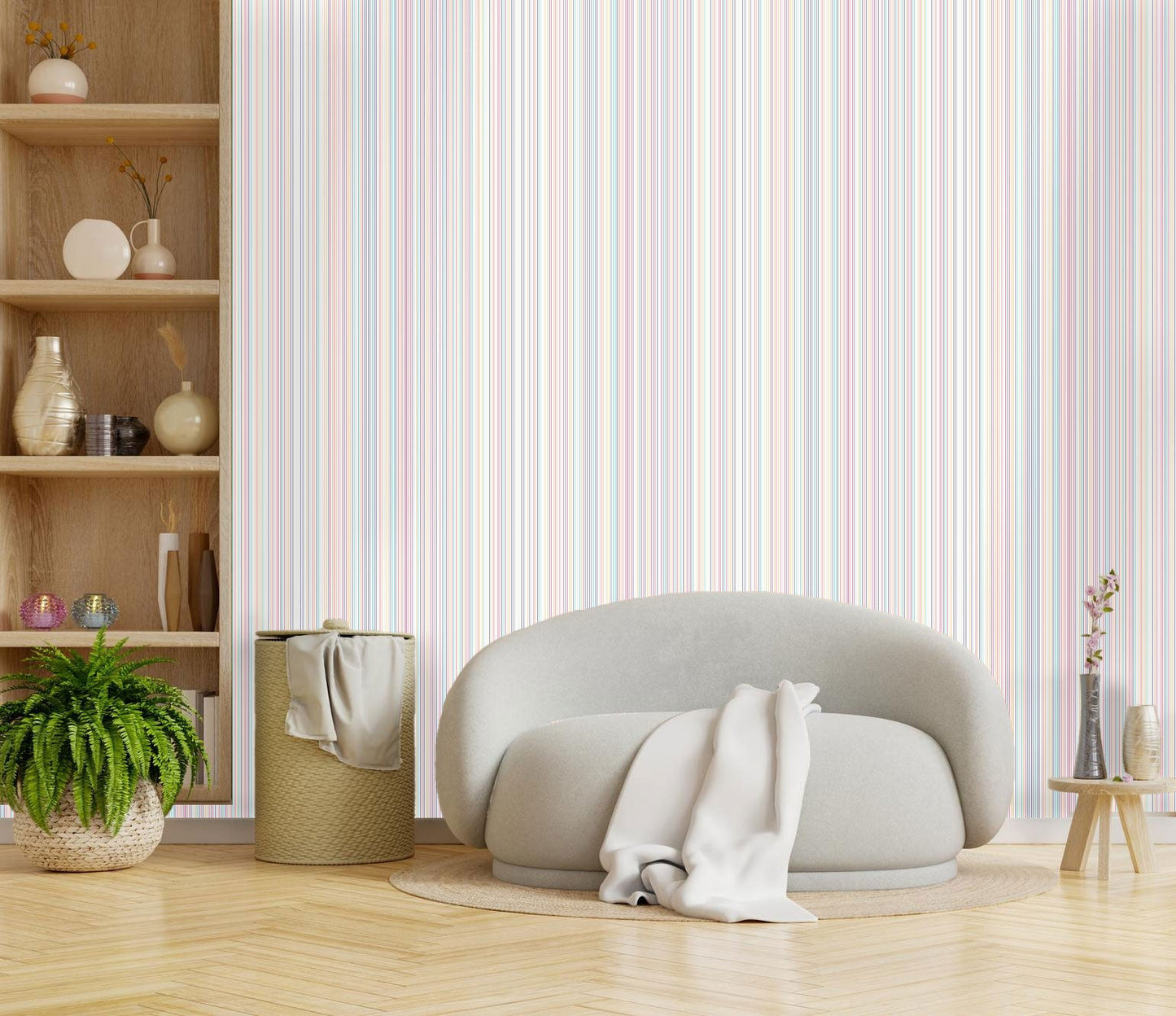 Candy Land Stripes Wallpaper