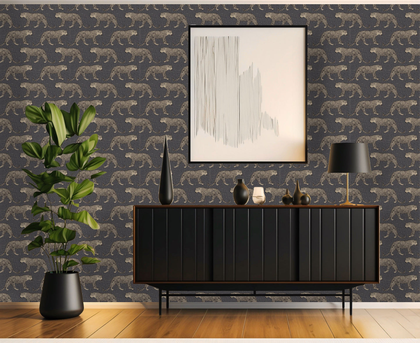 Leopard Leap Wallpaper