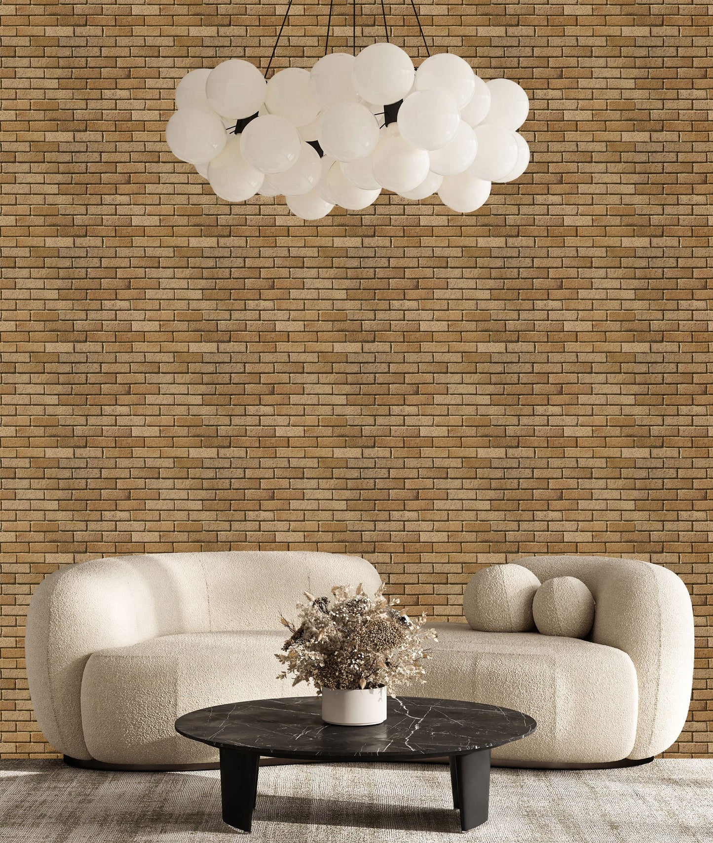 Light Brown Brick Wallpaper