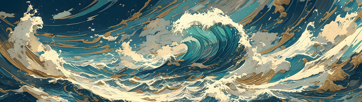 Manga Waves Mural