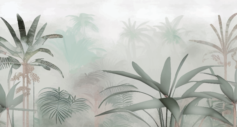 Misty Forest Mural