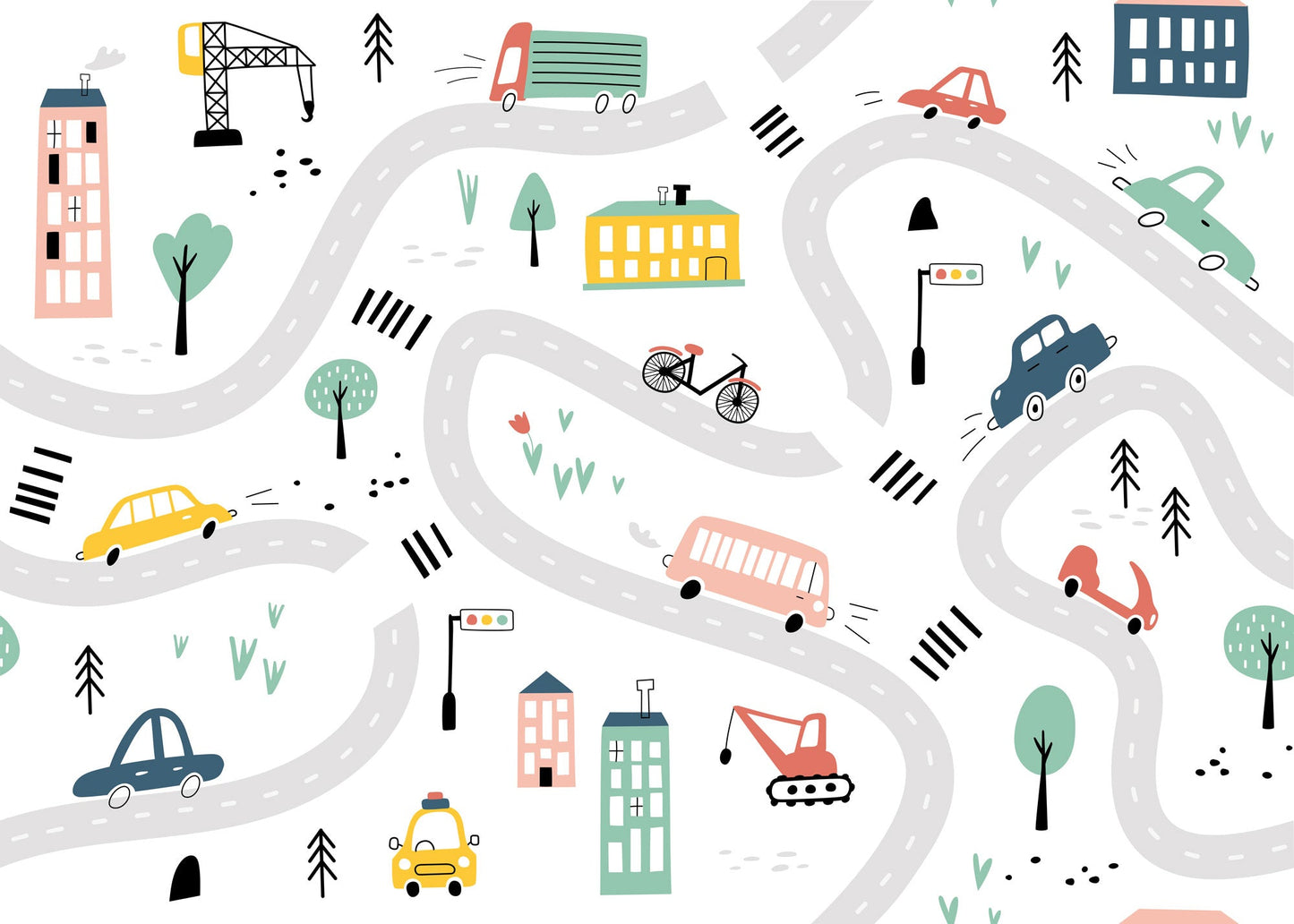 Pastel Road Race Mural