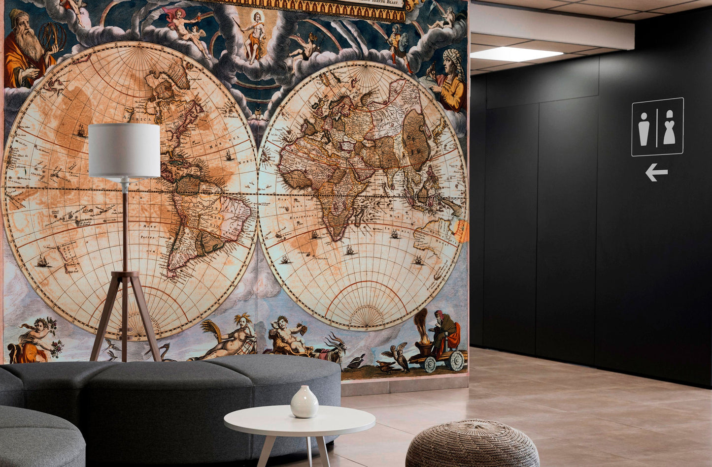 Renaissance Map Mural