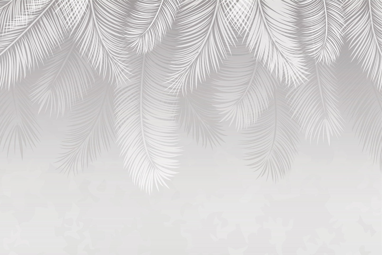 Snowfall Palms Mural
