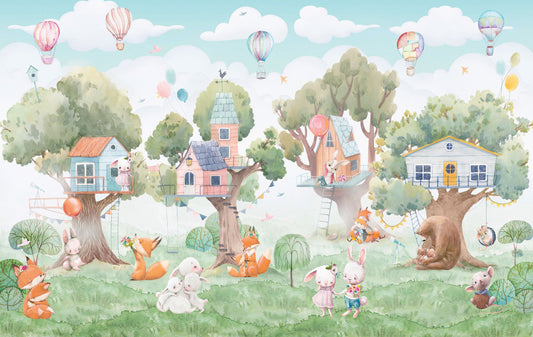 Treehouse Adventures Mural
