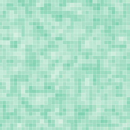 Mosaic pattern of green and white squares