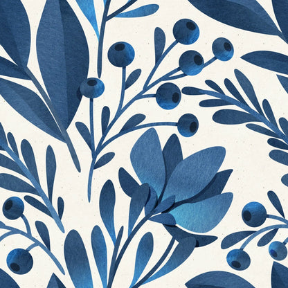 Blueberry Blossom Mural