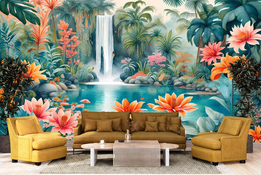 Bright Benta Falls Mural