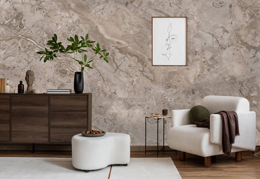 Brown Crack Marble Mural