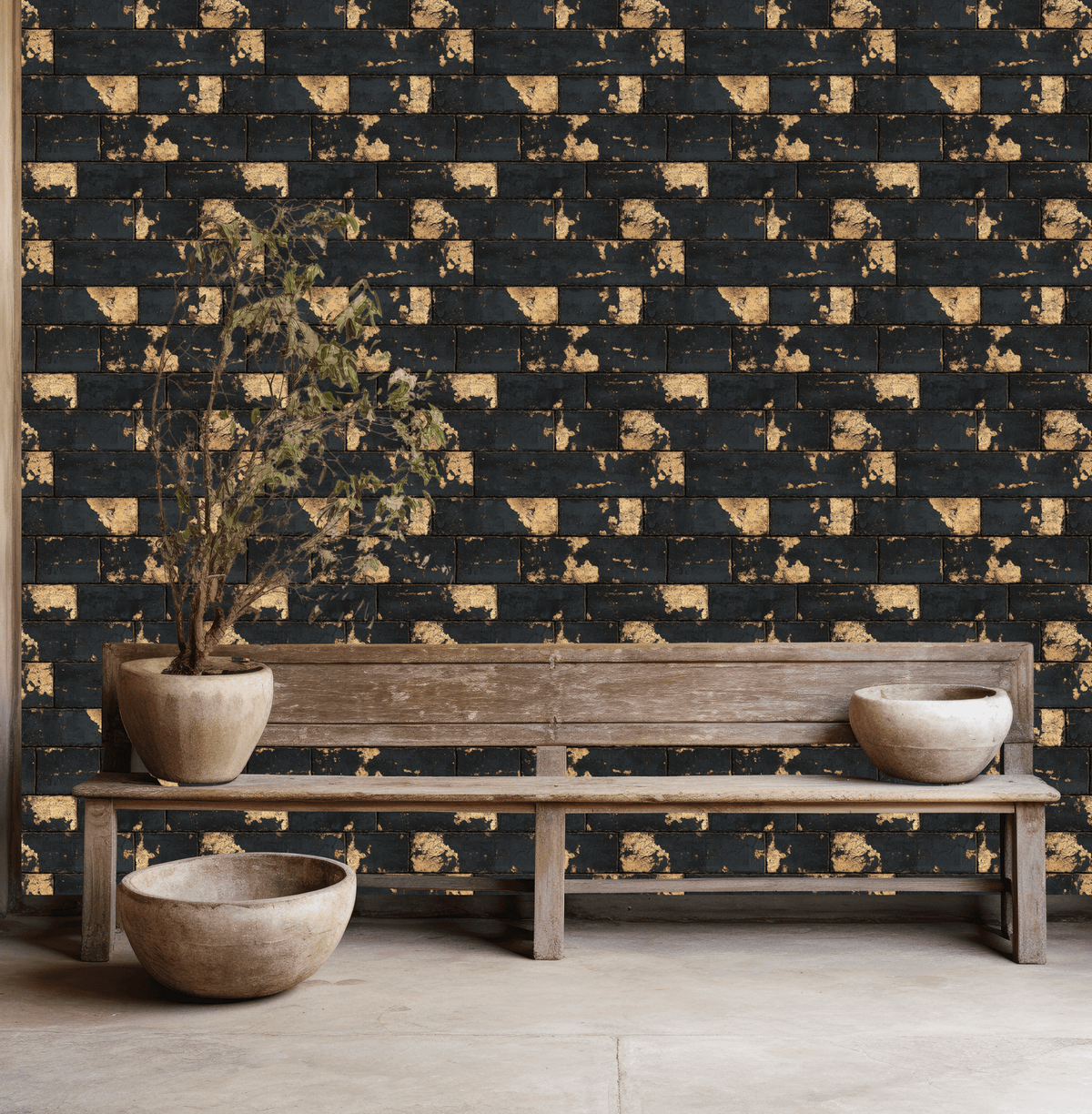 Burnt Brick Wallpaper