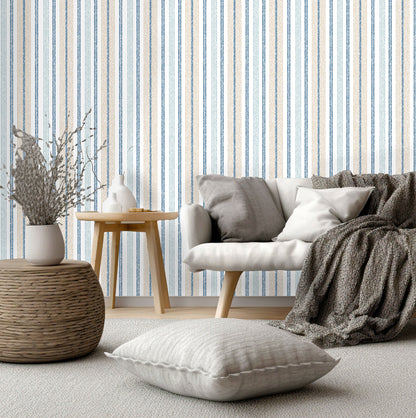 Cottage Stripe Wallpaper