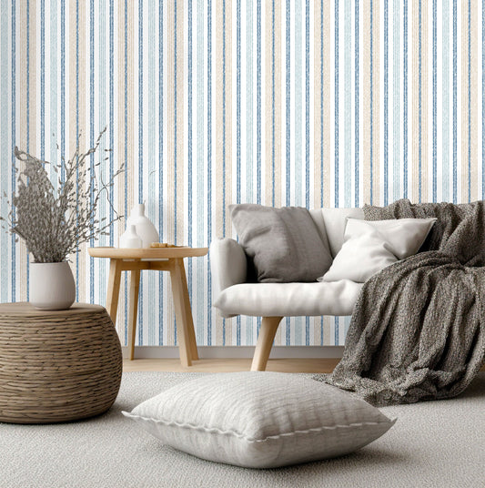 Cottage Stripe Wallpaper