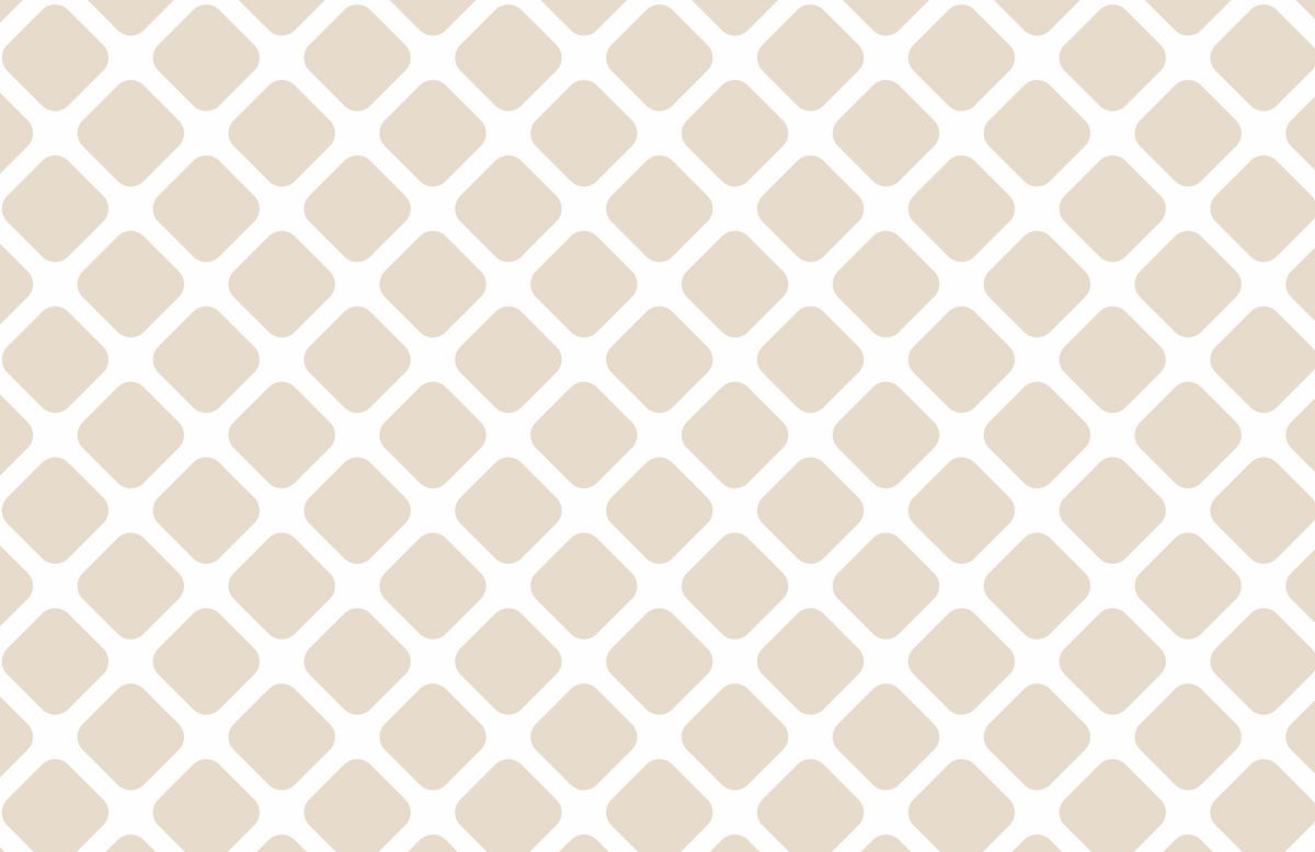 Beige diamond pattern on a white background