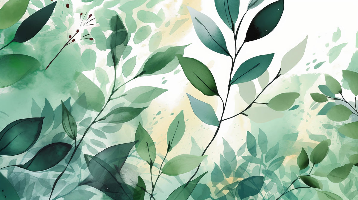 Faded Greens Mural