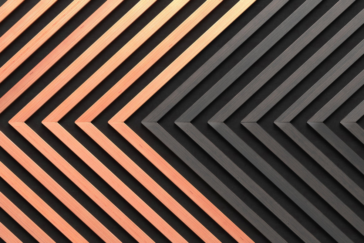 Herringbone Panel Mural
