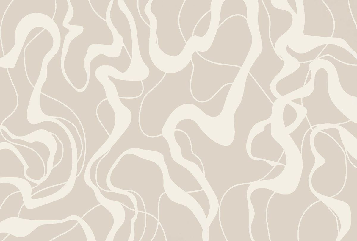Abstract pattern of wavy lines on a beige background