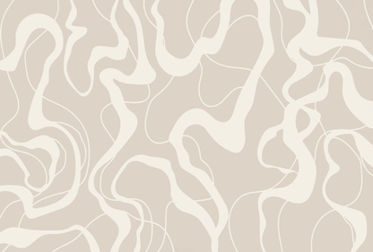 Abstract pattern of wavy lines on a beige background