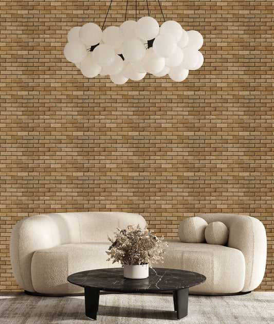 Light Brown Brick Wallpaper
