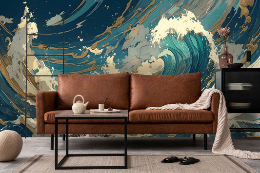 Manga Waves Mural