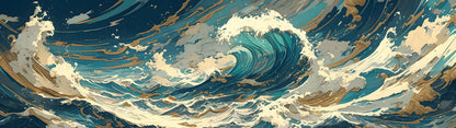 Manga Waves Mural
