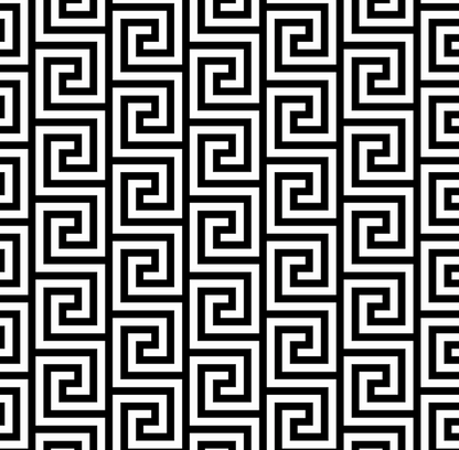 Black and white geometric pattern