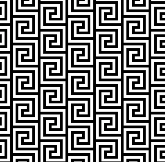 Black and white geometric pattern