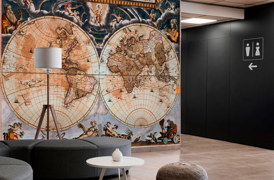 Renaissance Map Mural