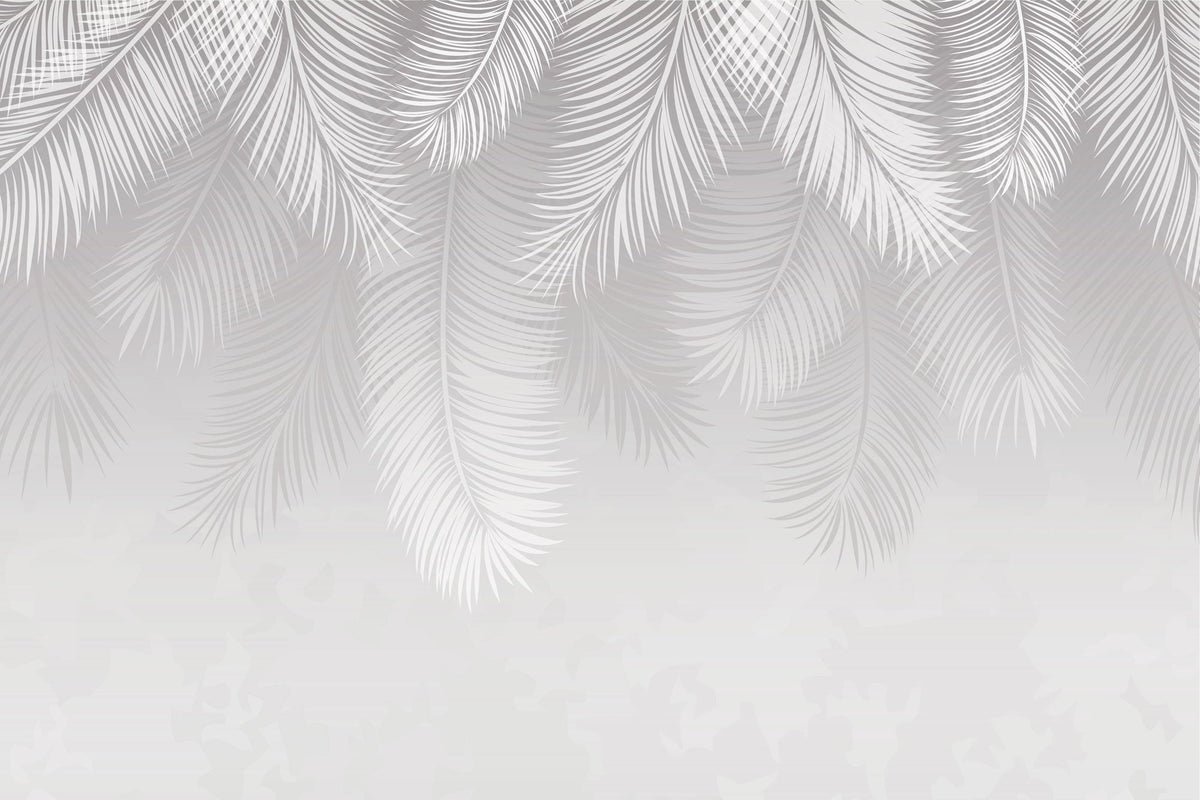 Snowfall Palms Mural