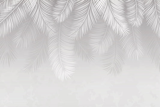 Snowfall Palms Mural