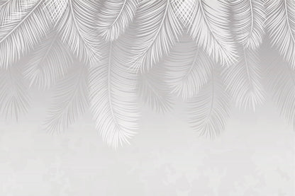 Snowfall Palms Mural