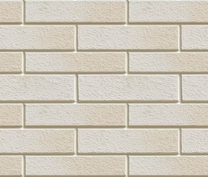 Close-up of a beige brick wall texture