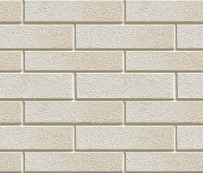 Close-up of a beige brick wall texture