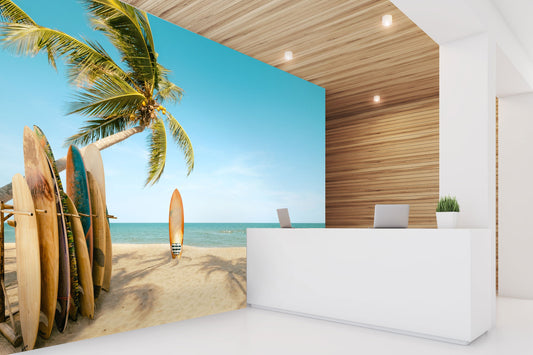 Tropical Surf Mural
