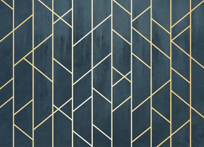 Washed Geo Lines Mural