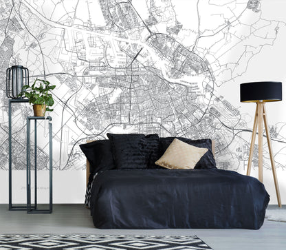 Amsterdam Map Mural