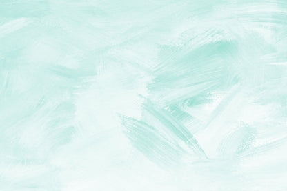 Green Paint Strokes Mural