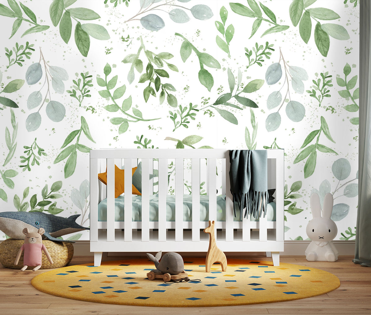 Pistachio Greens Mural