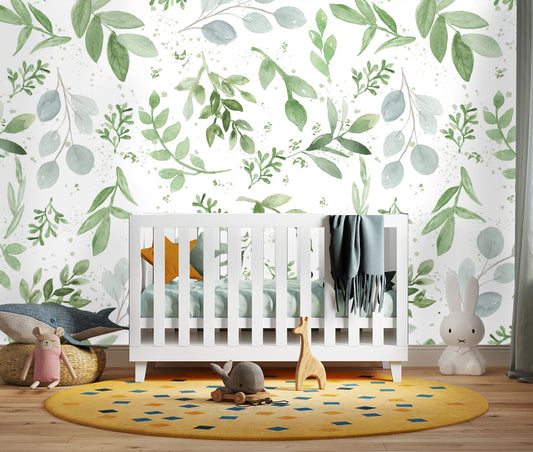 Pistachio Greens Mural